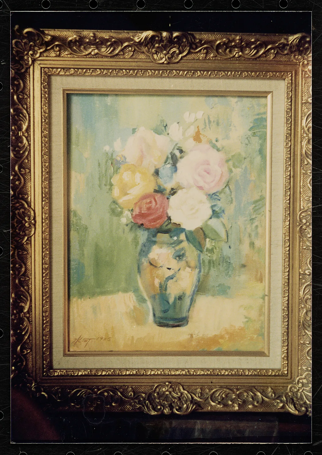 花卉油畫作品